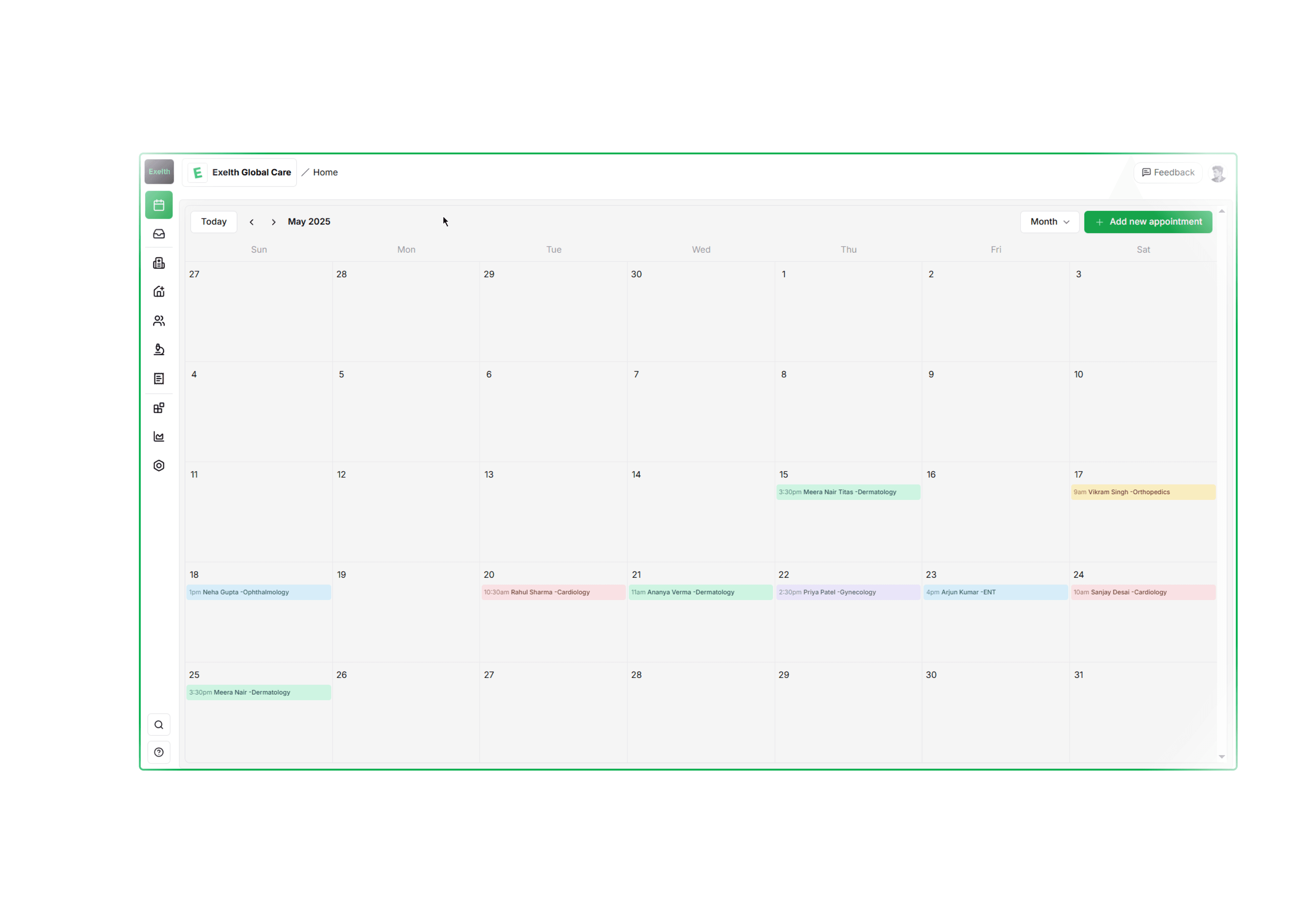 Exelth for Hospitals & Clinics